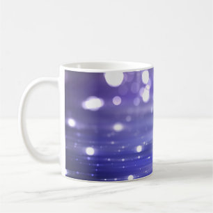 Abstract shiny violet background illustration digi coffee mug