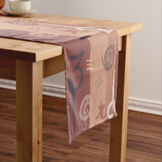Abstract Short Table Runner