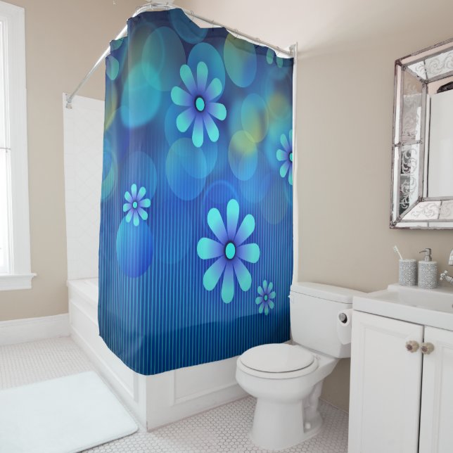 Abstract Shower Curtain (In Situ)