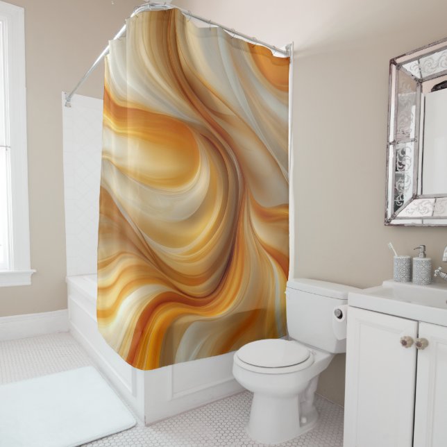 Abstract Shower Curtain (In Situ)