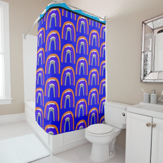 ABSTRACT Shower Curtain (In Situ)