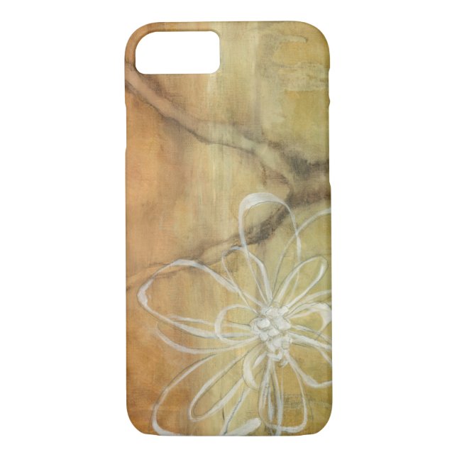 Abstract Silhouette Painting on Tan Background Case-Mate iPhone Case (Back)