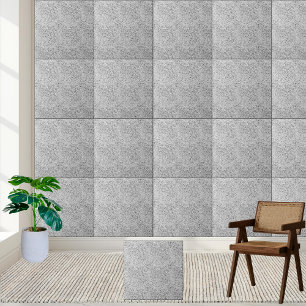 Abstract Silver Foil Texture Ceramic Tile