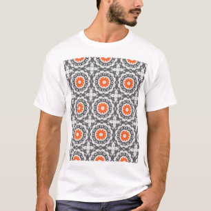 Abstract Silver: Geometric Seamless Design. T-Shirt