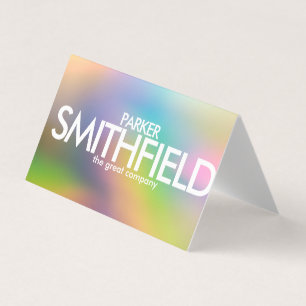 Abstract Simple Color Business Card