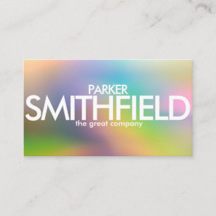 Abstract Simple Colour Design Business Card