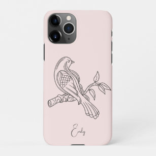 Abstract Simple Line Art Illustration , Boho Chic  iPhone 11Pro Case