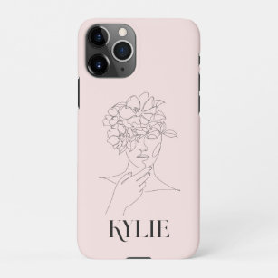 Abstract Simple Line Art Woman Illustration iPhone 11Pro Case