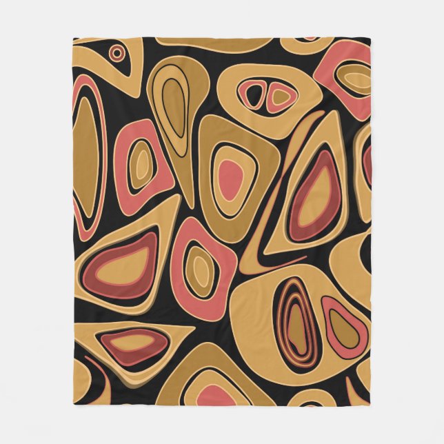 Abstract simple seamless texture pattern print fleece blanket (Front)