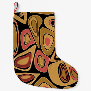 Abstract simple seamless texture pattern print small christmas stocking
