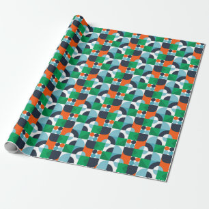 Abstract simple shapes and shapes wrapping paper