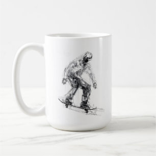 Abstract Skater in Motion Coffee Mug