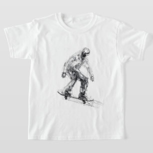 Abstract Skater in Motion T-Shirt