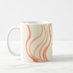 Abstract sketch woman face coffee mug