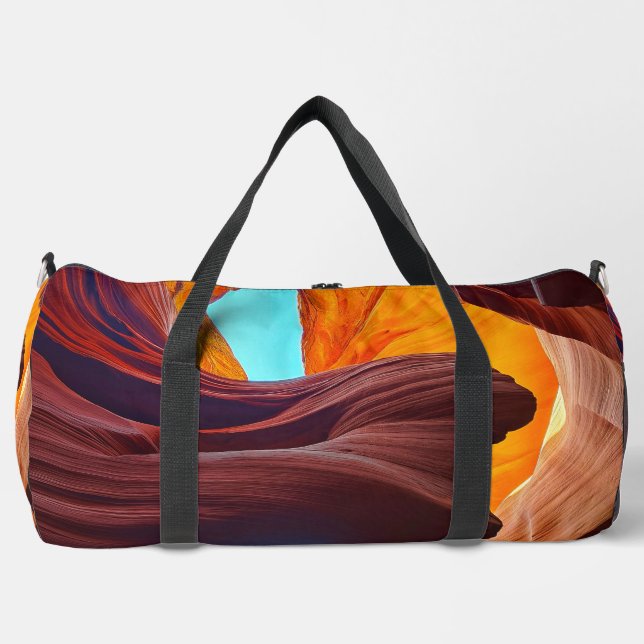 Abstract skull duffle bag (Front)