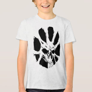 Abstract Skull Roots: Dark Art Tri-Blend Shirt