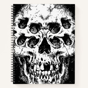 Abstract Skull with Multiple Eyes Notebook