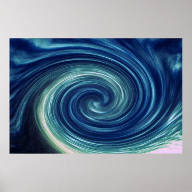Abstract Sky Twirl  Poster (Front)