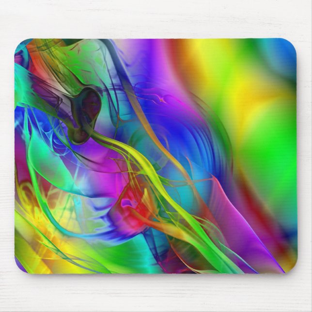 Abstract Smoke Art Mouse Mat (Front)