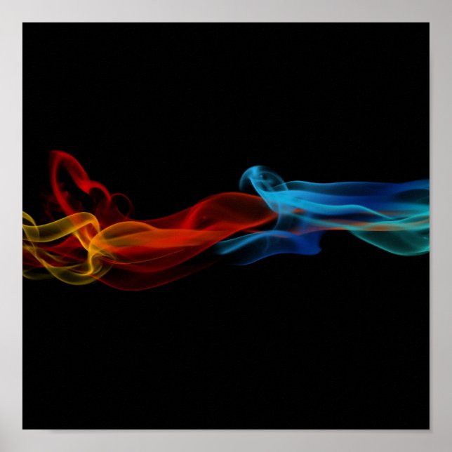 Abstract smoke canvas print (Front)