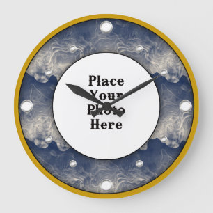 Abstract Smoke Frame Your Photo Wall Clock