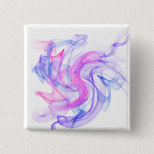 Abstract  Smoke on the Water 15 Cm Square Badge