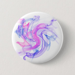 Abstract  Smoke on the Water 6 Cm Round Badge