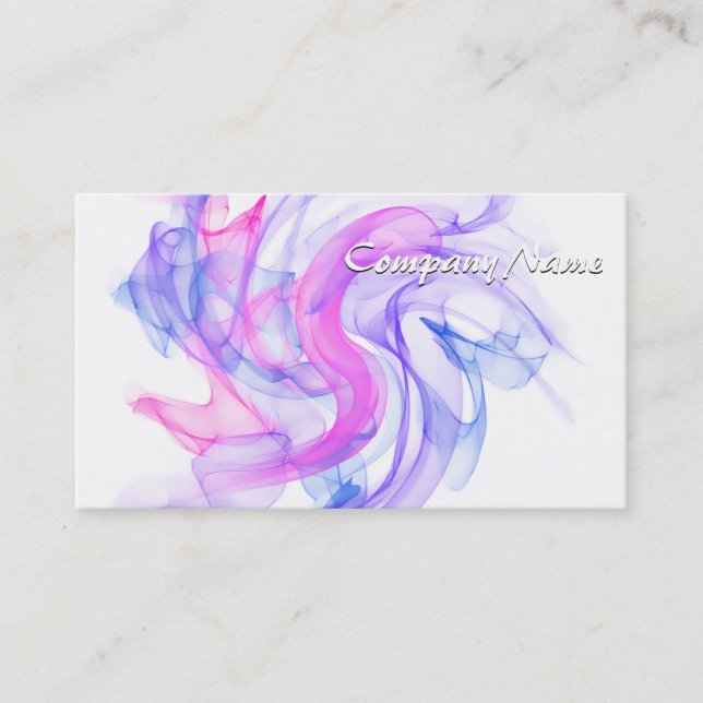 Abstract  Smoke on the Water Business Card (Front)