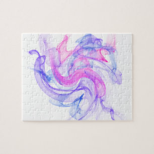 Abstract  Smoke on the Water Jigsaw Puzzle