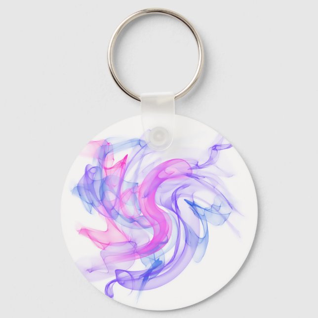 Abstract  Smoke on the Water Key Ring (Front)