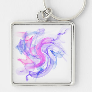 Abstract Smoke on the Water Key Ring