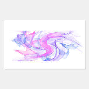 Abstract  Smoke on the Water Rectangular Sticker
