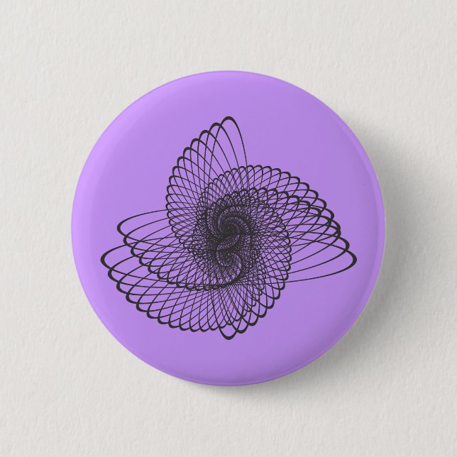 abstract snail 6 cm round badge (Front)
