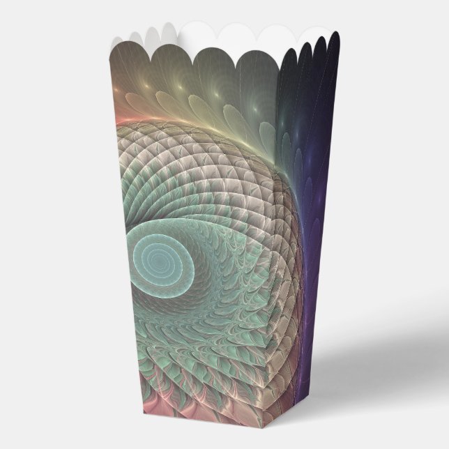 Abstract Snail Colourful Modern Fractal Art Favour Box (Front)