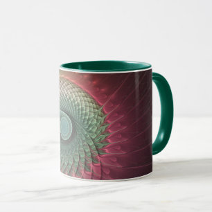 Abstract Snail Colourful Modern Fractal Art Mug