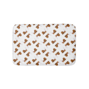 Abstract snail pattern bath mat