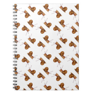 Abstract snail pattern notebook
