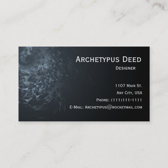 Abstract Snake Skin Business Card (Front)