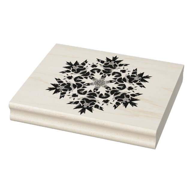 Abstract snowflake pattern art stamp (Stamp)