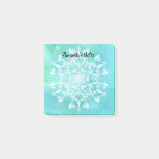 Abstract Snowflake Post-it Notes
