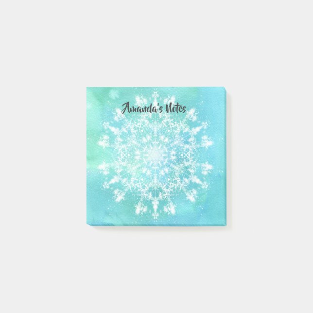 Abstract Snowflake Post-it Notes (Front)