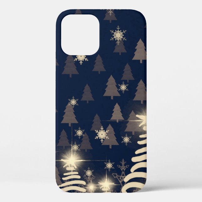Abstract snowflakes. 2d illustration. Holy Christm Case-Mate iPhone Case (Back)