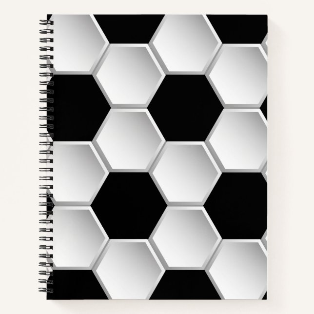 Abstract soccer ball notebook (Front)
