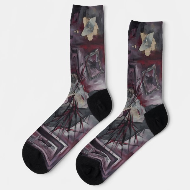 Abstract Socks (Left)