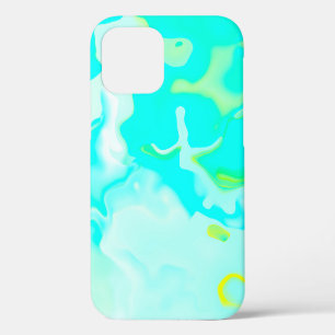 Abstract soft cloud background in pastel colorful iPhone 12 case