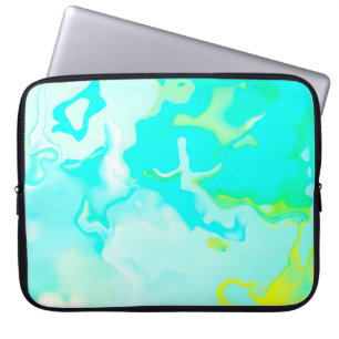 Abstract soft cloud background in pastel colorful laptop sleeve