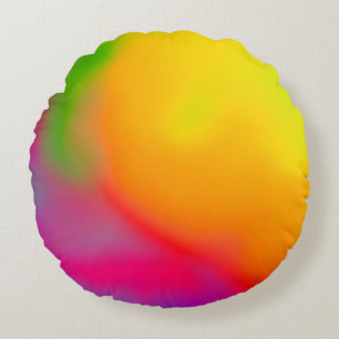 Abstract soft cloud background in pastel colorful round cushion