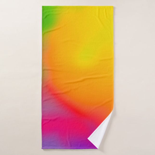 Abstract soft cloud background in pastel colourful bath towel (Bath Towel)