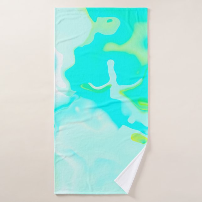 Abstract soft cloud background in pastel colourful bath towel (Bath Towel)