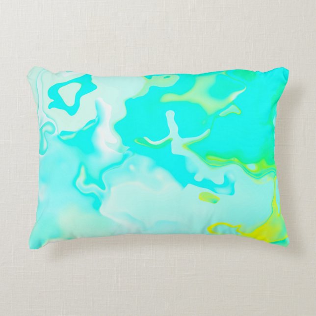 Abstract soft cloud background in pastel colourful decorative cushion (Front)